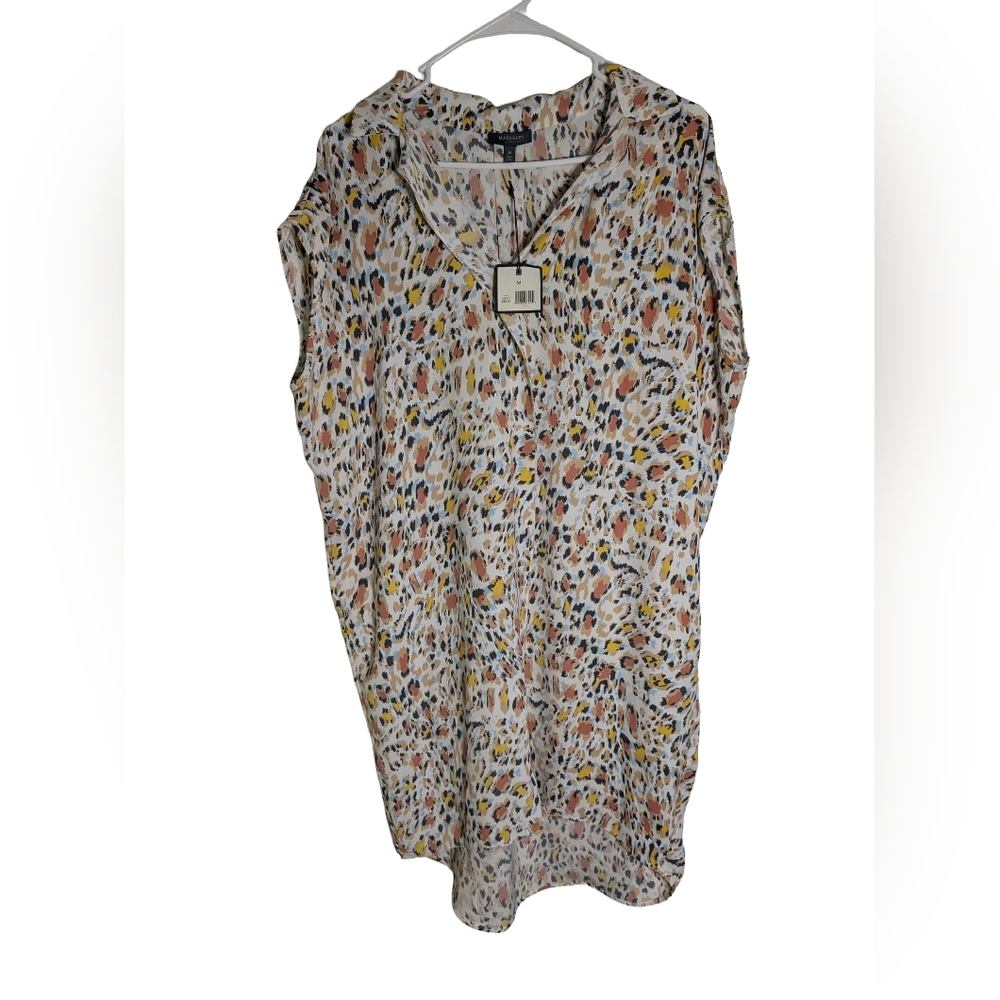 Madison Colorful Abstract Sleeveless Tunic